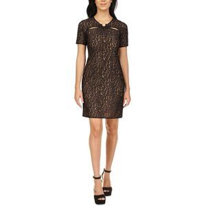 NWT Michael Kors lace over the knee dress Size Petite Medium